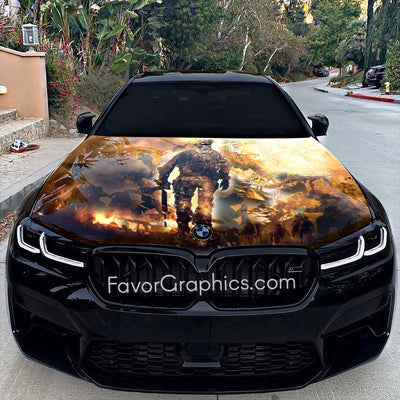 US Army Itasha Car Vinyl Hood Wrap Decal Sticker