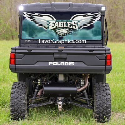 Philadelphia Eagles Rear Window Perforated Graphic Vinyl Decal Car Truck UTV