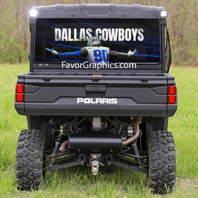 Dallas Cowboys Rear Window Perforated Graphic Vinyl Decal Car Truck UTV