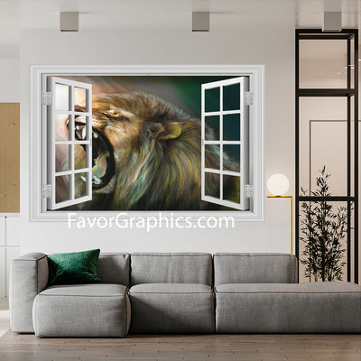 Lion  Vinyl Wall Art Decal Sticker Poster Print Mural