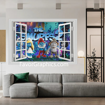 The Smurfs Vinyl Wall Art Decal Sticker Poster Print Mural