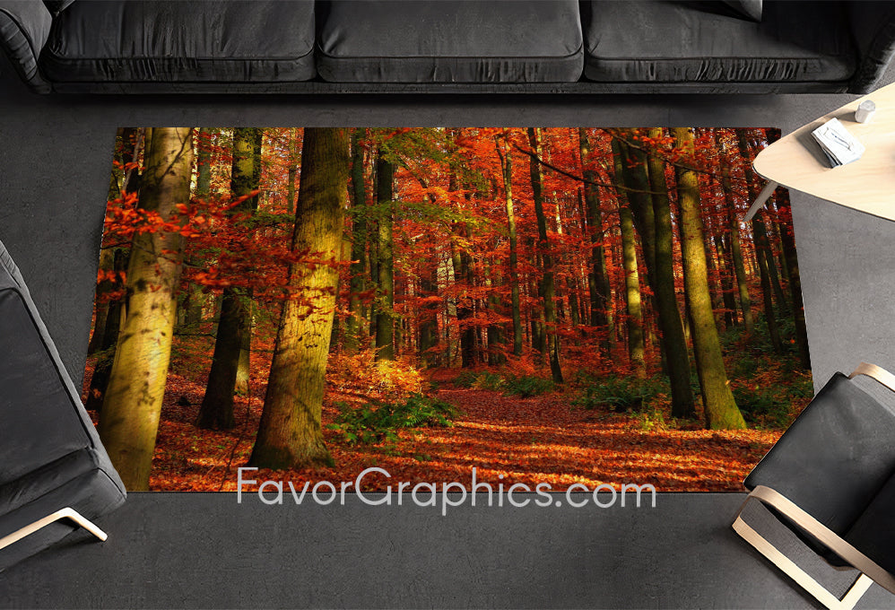 Autumm Forest Home Bedroom Decor Rug Carpet Mat