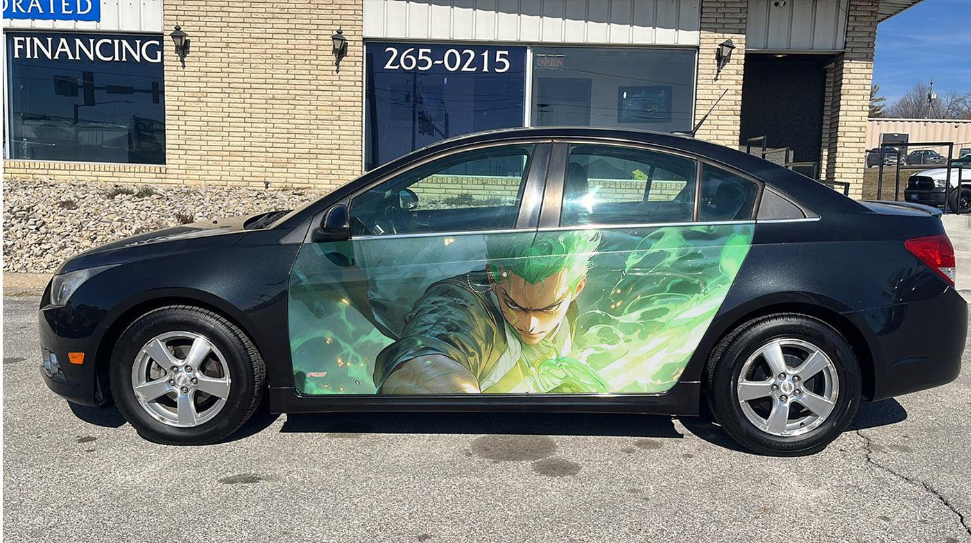 Roronoa Zoro Car Door Vinyl Wrap Decal Sticker