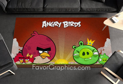 Angry Birds Home Bedroom Decor Rug Carpet Mat