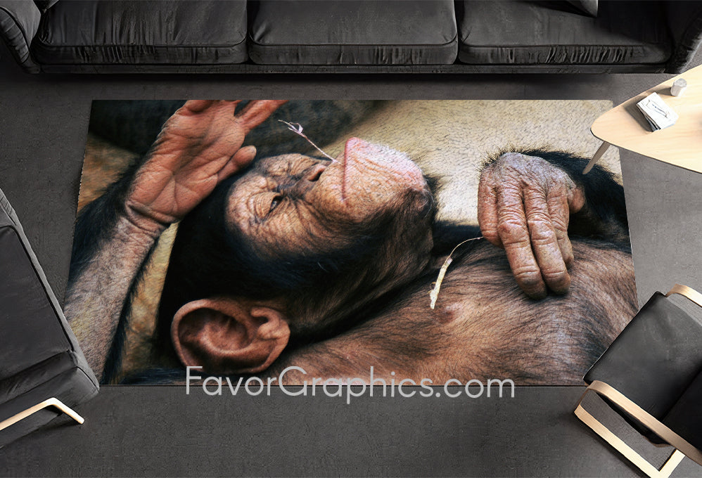 Chimpanzee Home Bedroom Decor Rug Carpet Mat