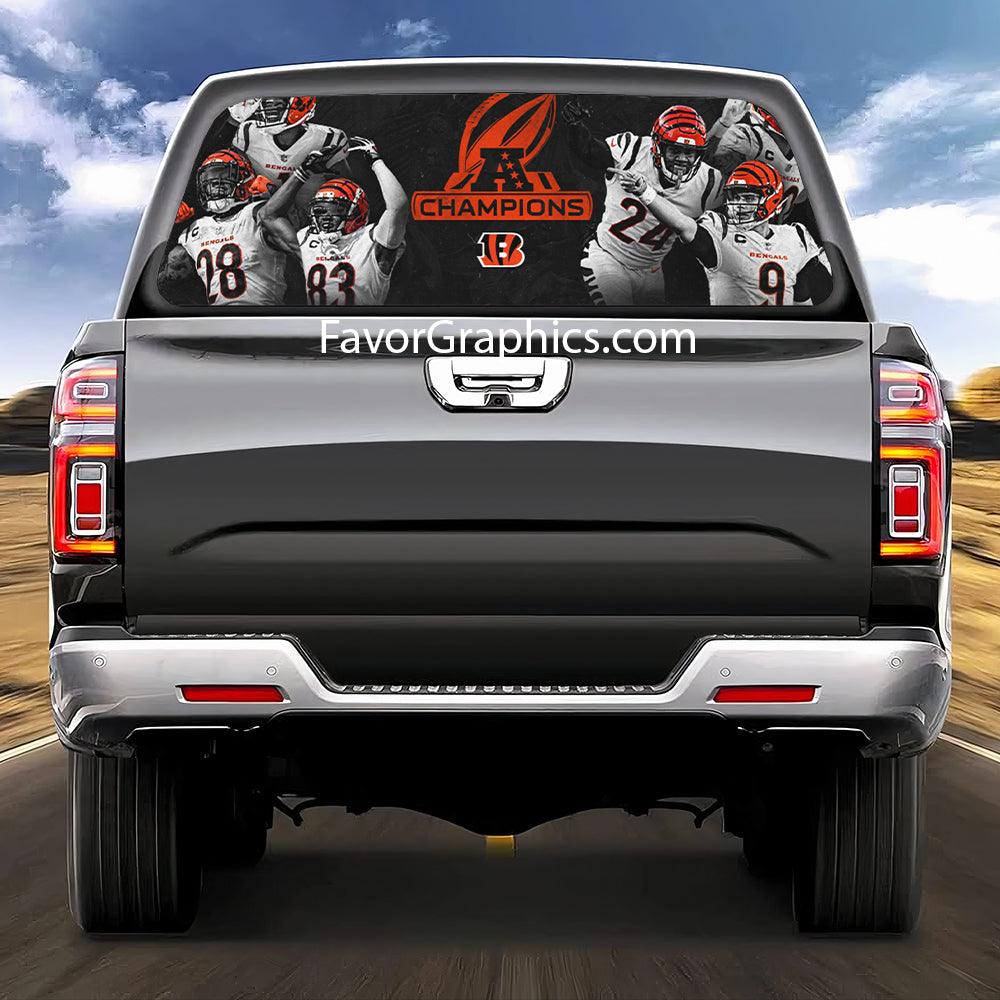 Cincinnati Bengals Rear Window Perforated Graphic Vinyl Decal Cars