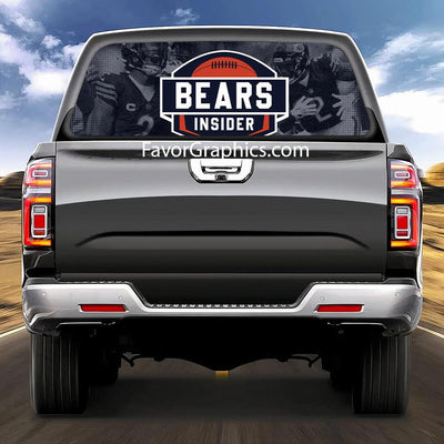 Chicago Bears Rear Window Perforated Graphic Vinyl Decal Car