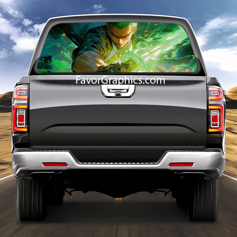 Roronoa Zoro Rear Window Perforated Graphic Vinyl Decal Car Truck UTV