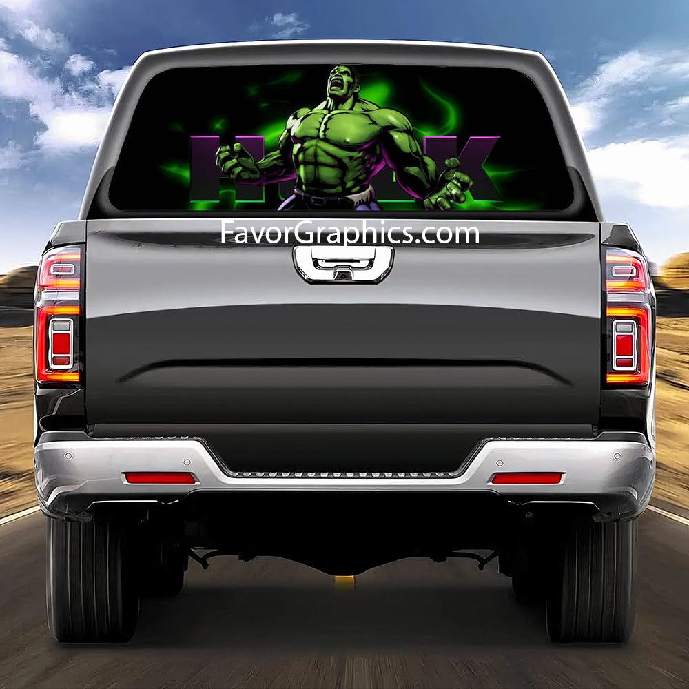 Hulk Rear Window Perforated Graphic Vinyl Decal Cars