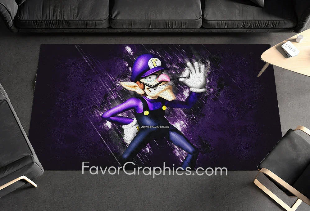 Waluigi Home Bedroom Decor Rug Carpet Mat