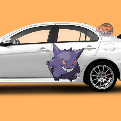 Gengar (Pokemon) Itasha Car Side Door Decal Vinyl Sticker