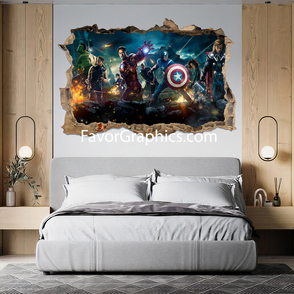 Superhero Avengers Vinyl Wall Art Decal Sticker Poster Print Mural