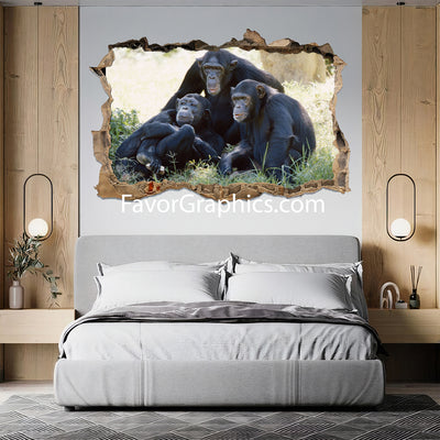 Chimpanzee Vinyl Wall Art Decal Sticker Poster Print Mural