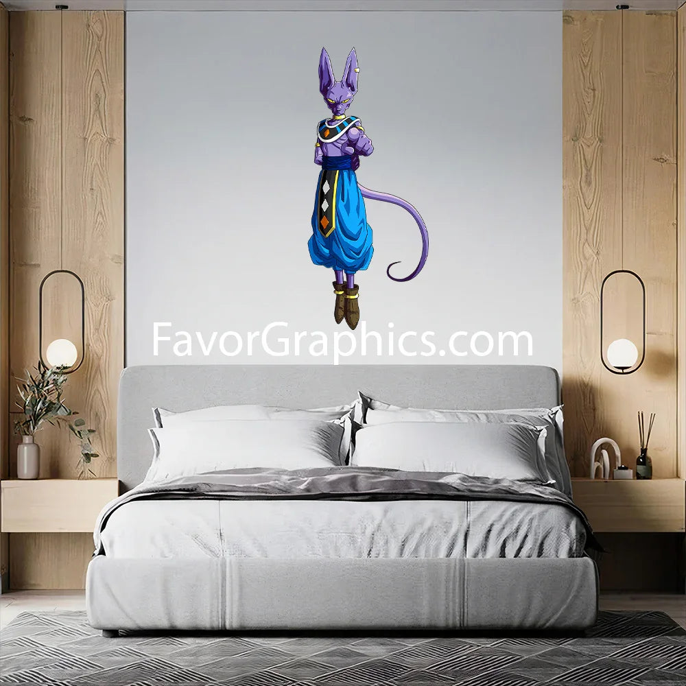 Beerus Dragon Ball Super Home Room Wall Vinyl Decal Sticker Mural Poster