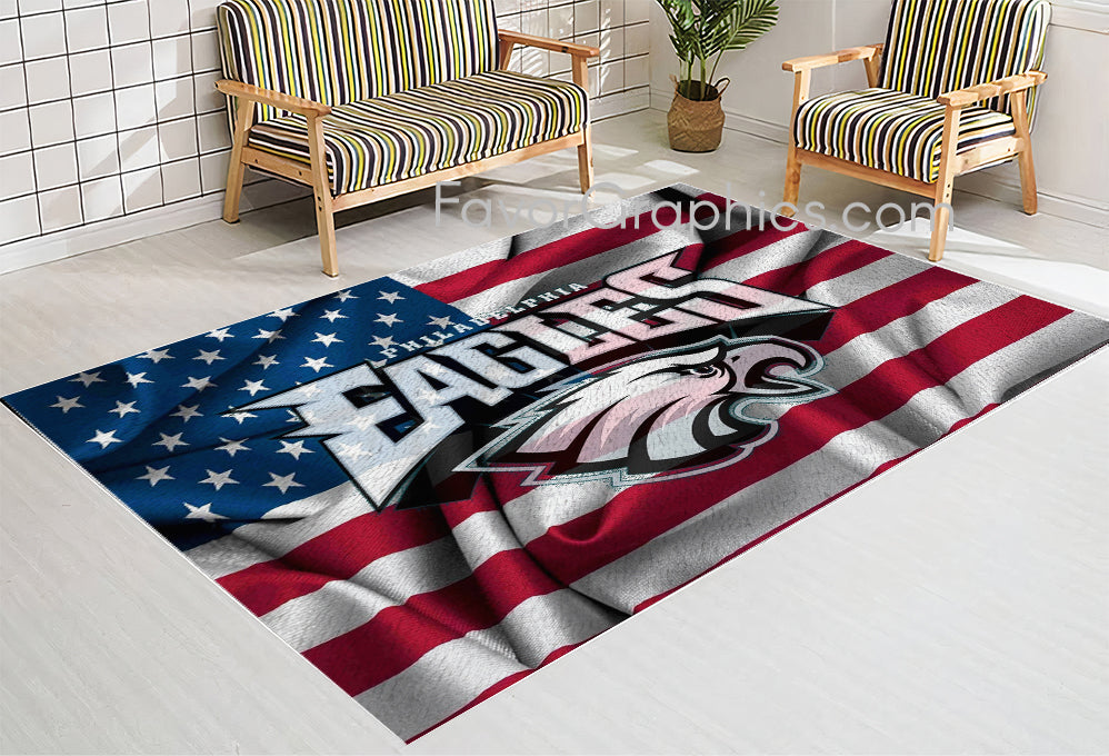 Philadelphia Eagles Home Bedroom Decor Rug Carpet Mat