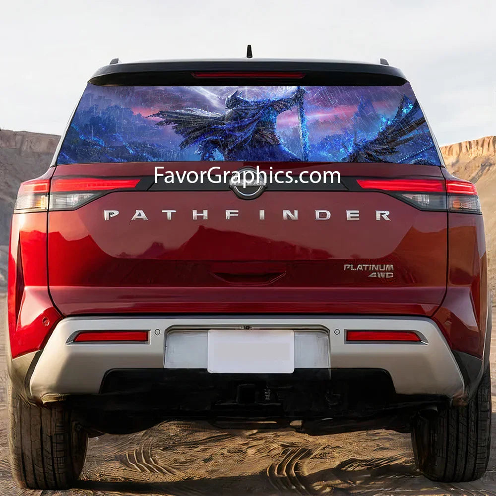 Elden Ring Nightreign Rear Window Perforated Graphic Vinyl Decal Car Truck UTV