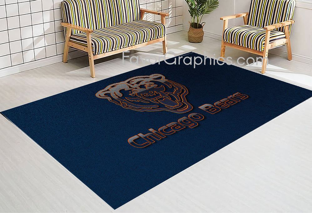 Chicago Bears Home Bedroom Decor Rug Carpet Mat