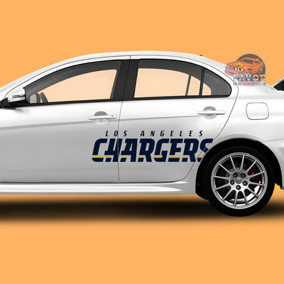 Los Angeles Chargers Itasha Car Side Door Decal Vinyl Sticker