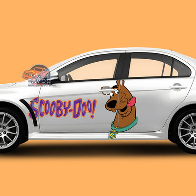 Scooby Doo Itasha Car Side Door Decal Vinyl Sticker