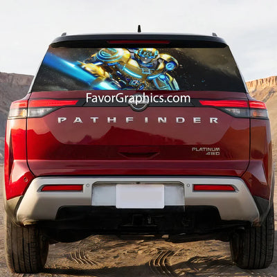 Bumblebee Rear Window Perforated Graphic Vinyl Decal Car Truck UTV