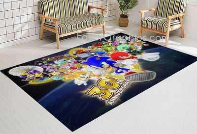 Sonic The Hedgehog Home Bedroom Decor Rug Carpet Mat