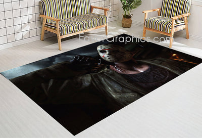 Jason Voorhees Home Bedroom Decor Rug Carpet Mat