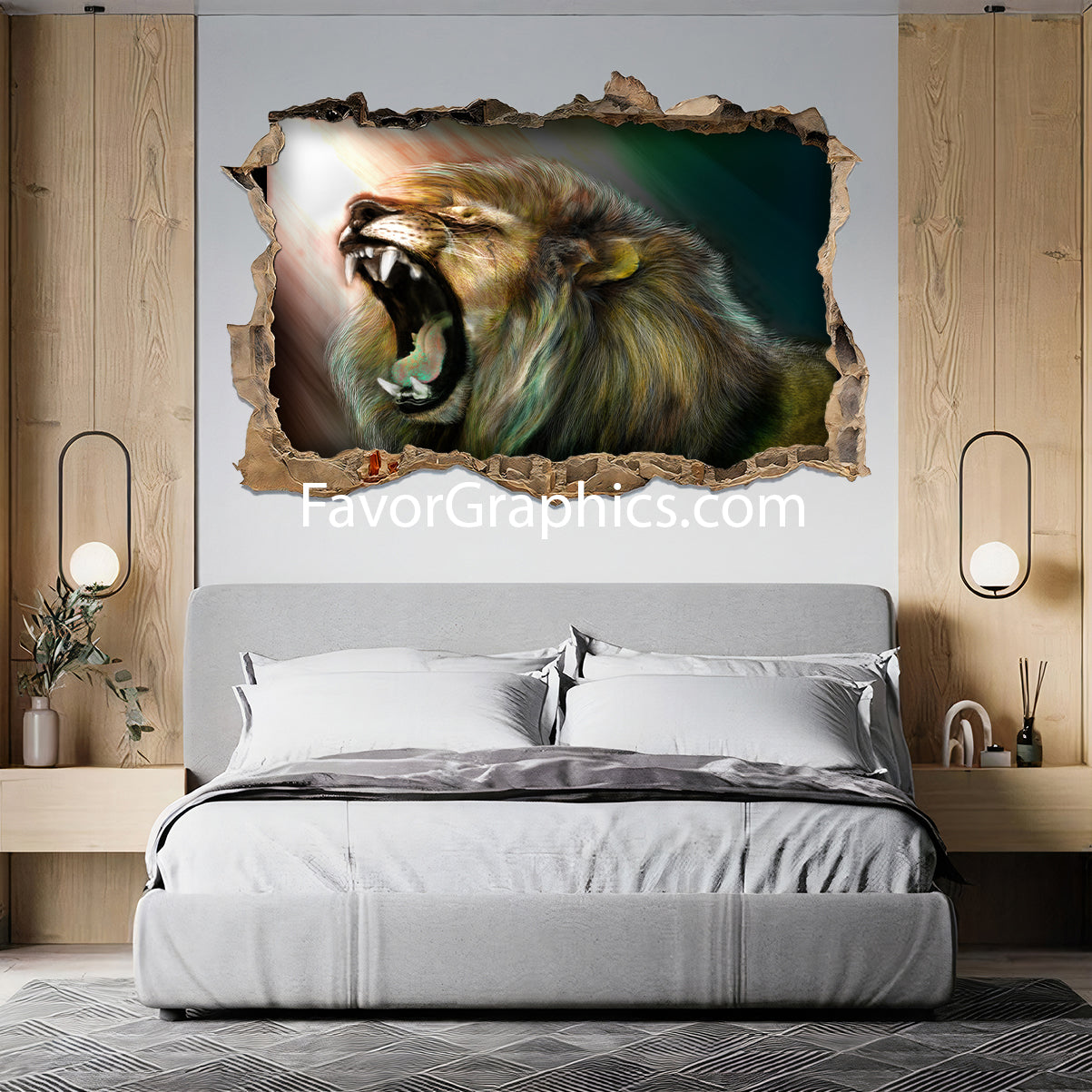 Lion  Vinyl Wall Art Decal Sticker Poster Print Mural