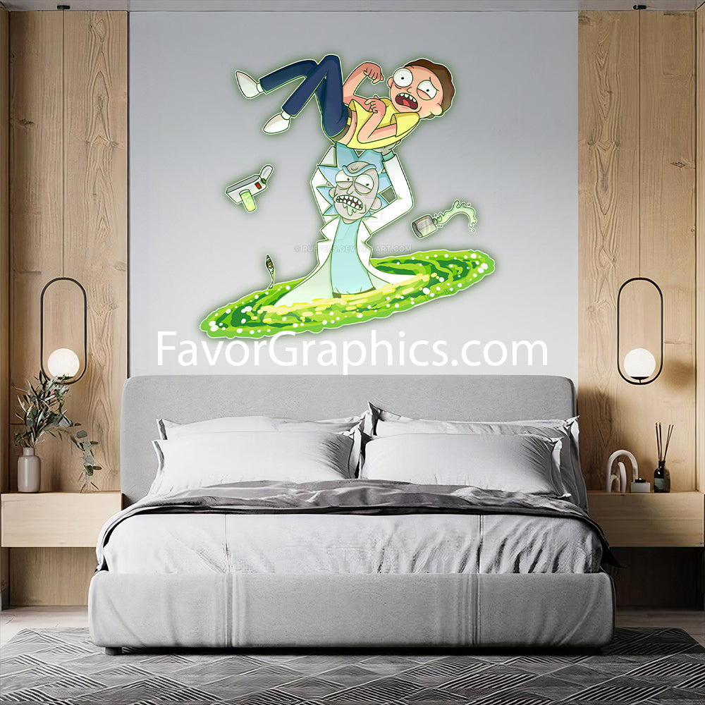 Rick And Morty Home Room Wall Vinyl Decal Sticker Mural Poster