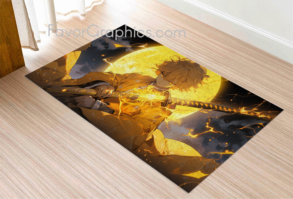 Zenitsu Agatsuma Home Bedroom Decor Rug Carpet Mat