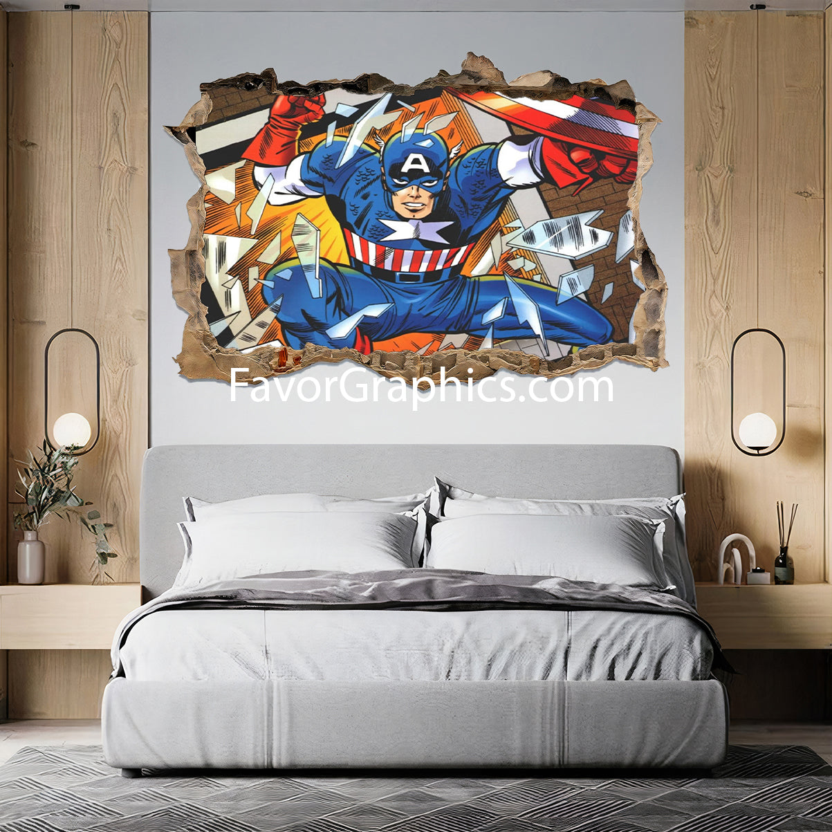 Captain America Vinyl Wall Art Decal Sticker Poster Print Mural