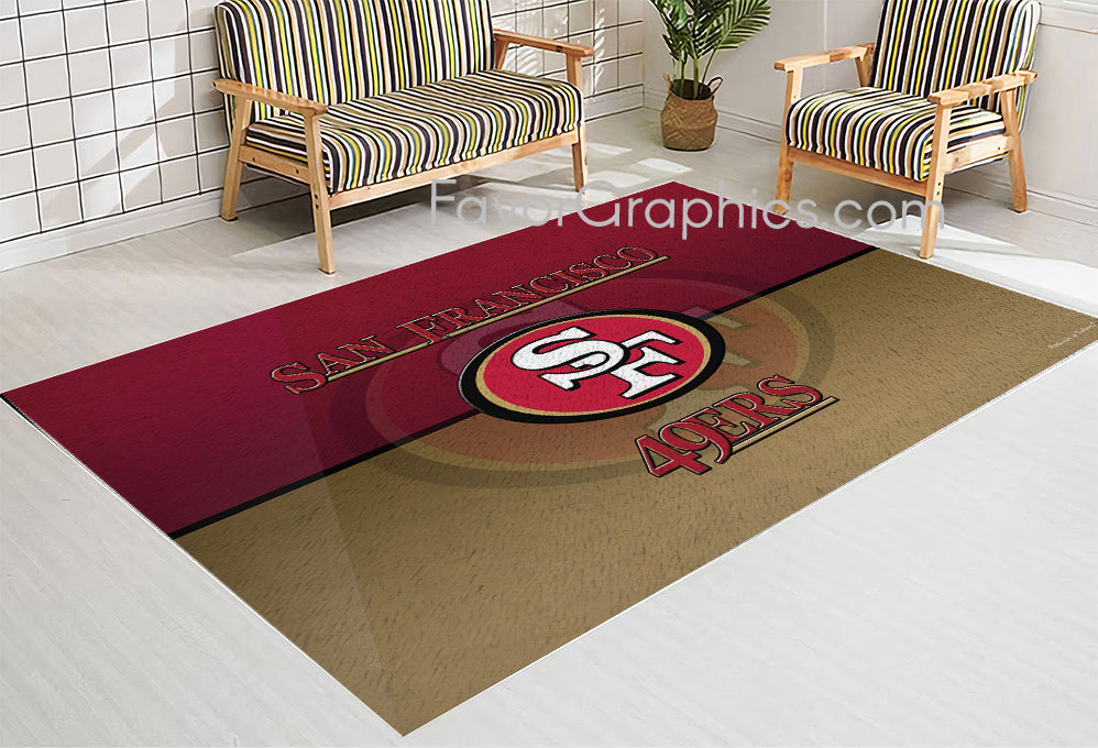 San Francisco 49ers Home Bedroom Decor Rug Carpet Mat