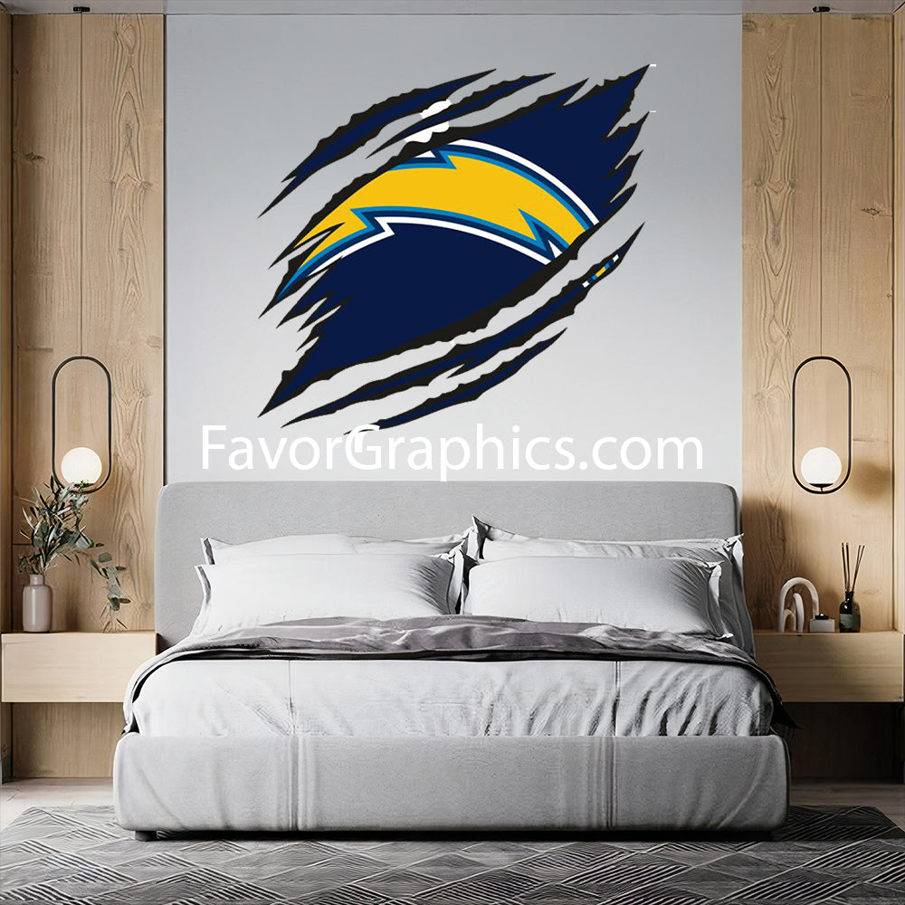 Los Angeles Chargers Home Room Wall Vinyl Decal Sticker Mural Poster