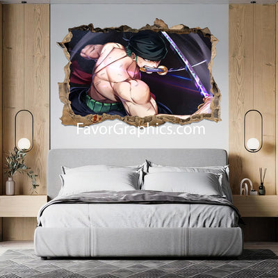 Roronoa Zoro Vinyl Wall Art Decal Sticker Poster Print Mural