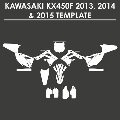 Personalized Graphics Kit Decal Wrap For Kawasaki KXF 450 2013