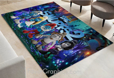 The Smurfs Home Bedroom Decor Rug Carpet Mat