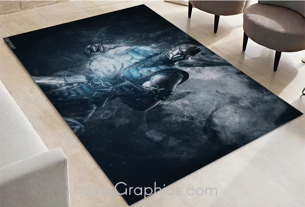 Sub Zero Mortal Kombat Home Bedroom Decor Rug Carpet Mat