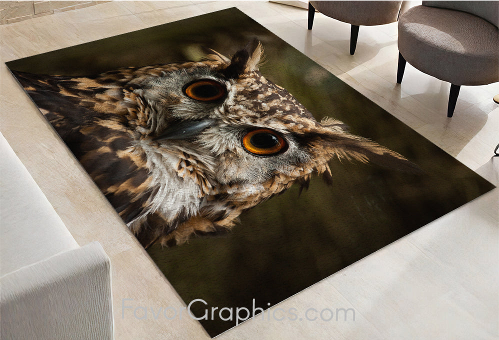 Owl Home Bedroom Decor Rug Carpet Mat