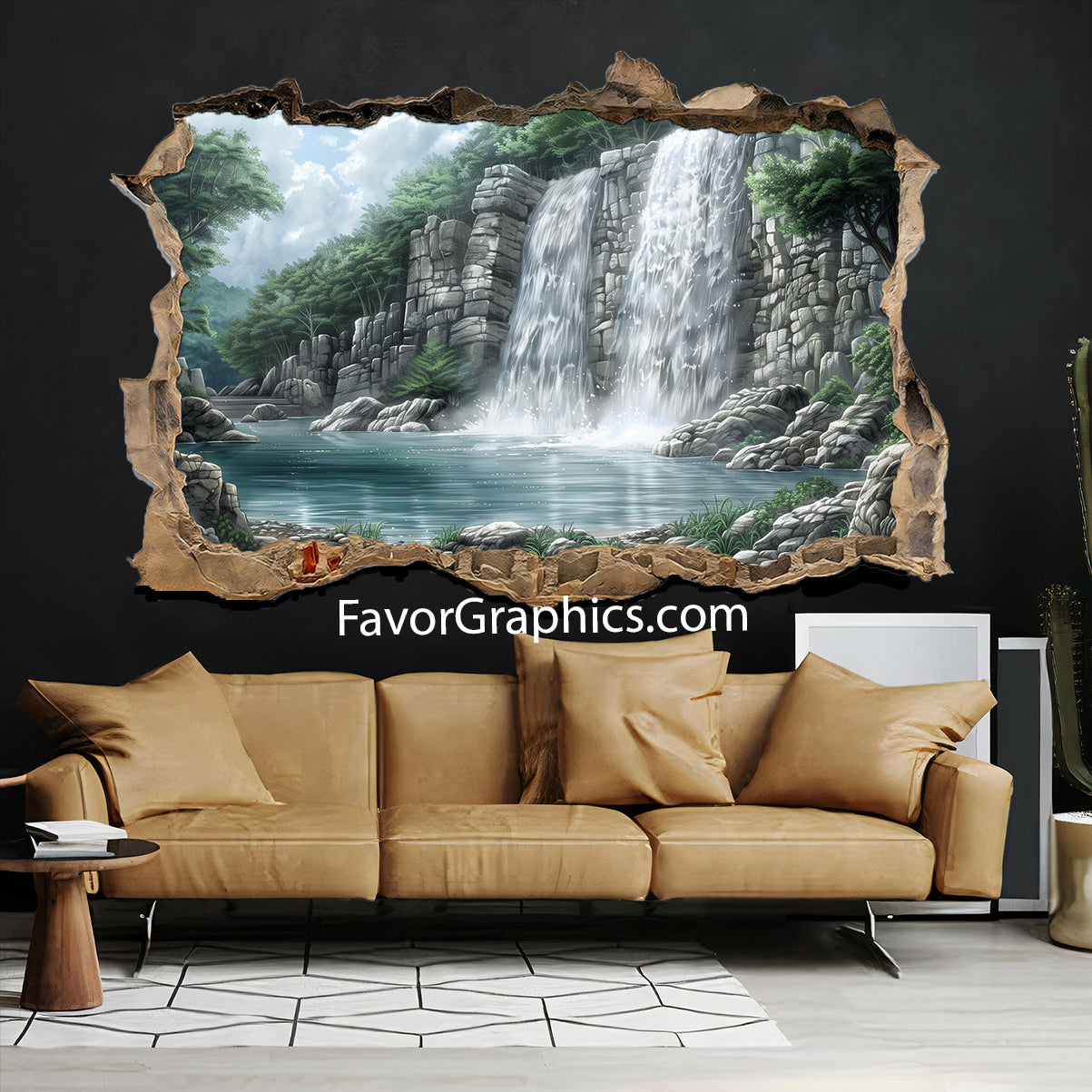 Waterfall Vinyl Wall Art Decal Sticker Poster Print Mural