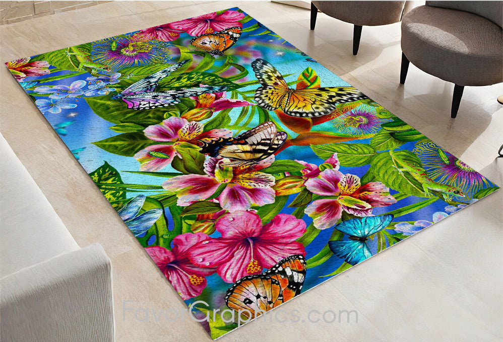 Butterfly Home Bedroom Decor Rug Carpet Mat