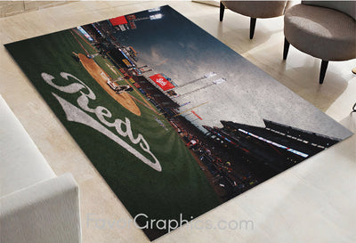 Cincinnati Reds Home Bedroom Decor Rug Carpet Mat