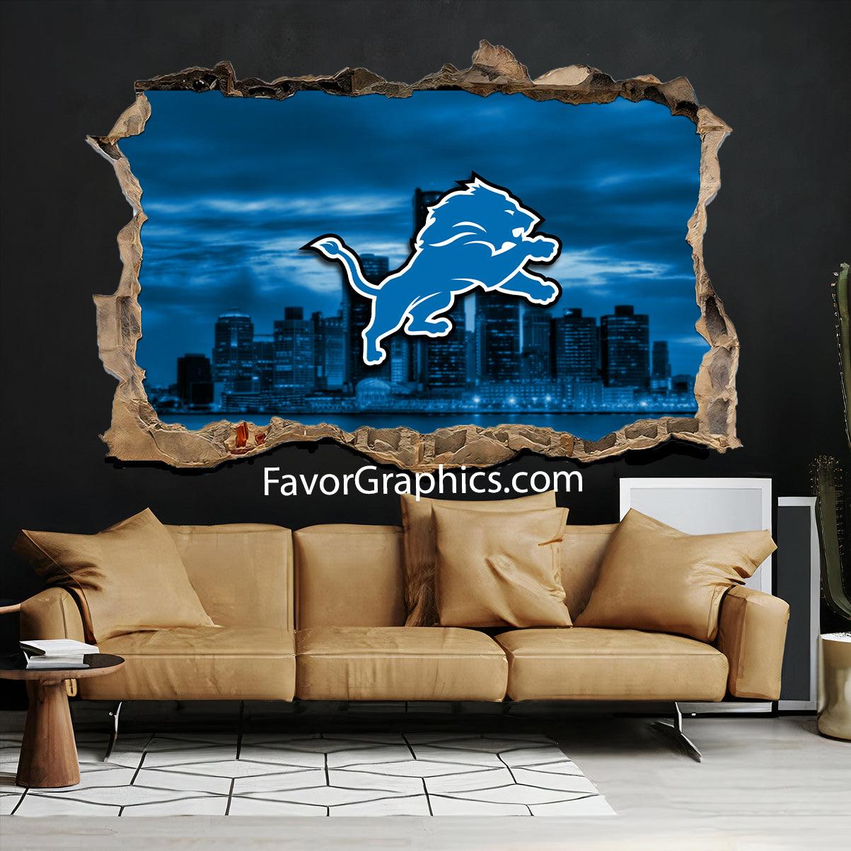 Detroit Lions Vinyl Wall Art Decal Sticker Poster Print Mural