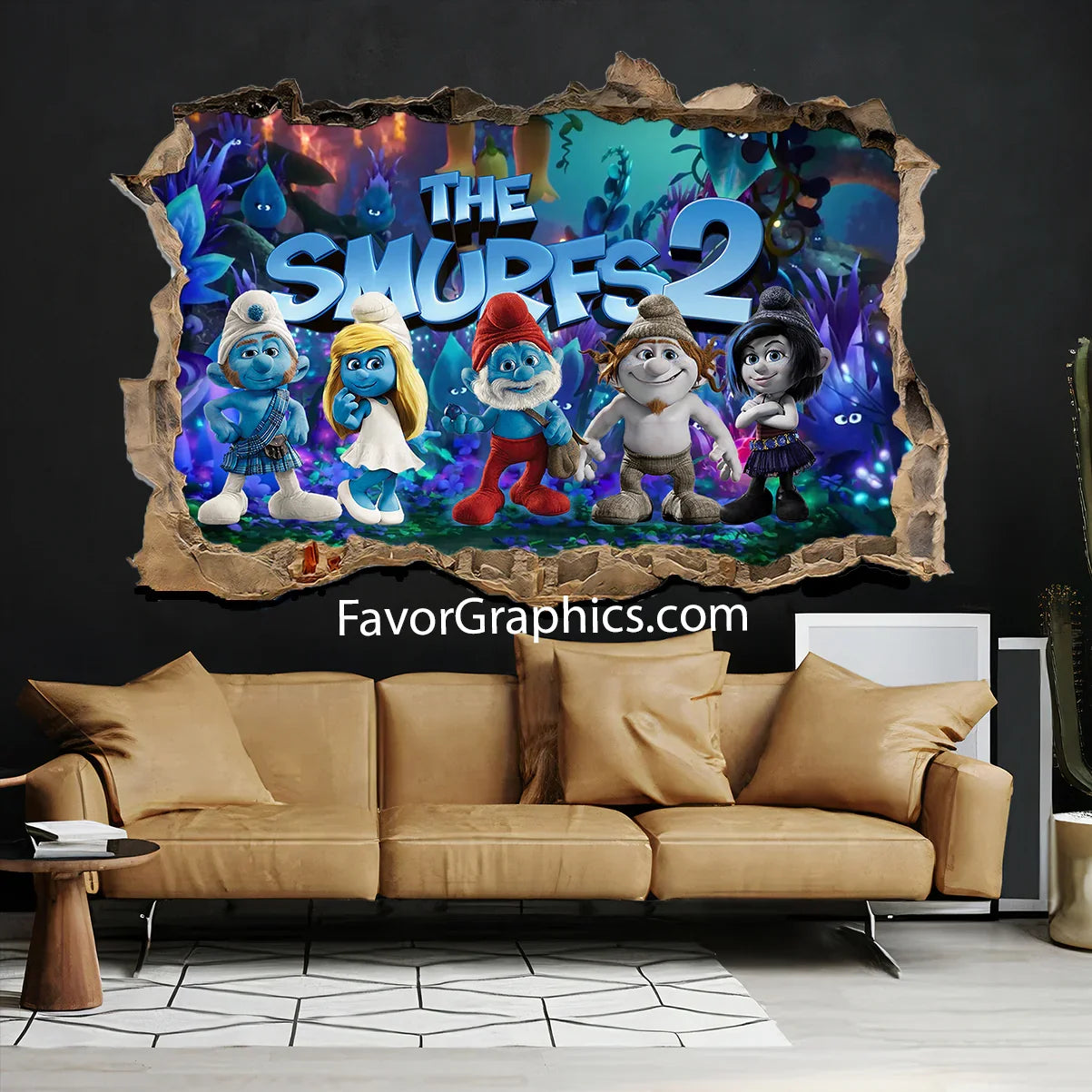 The Smurfs Vinyl Wall Art Decal Sticker Poster Print Mural