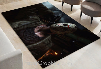 Jason Voorhees Home Bedroom Decor Rug Carpet Mat