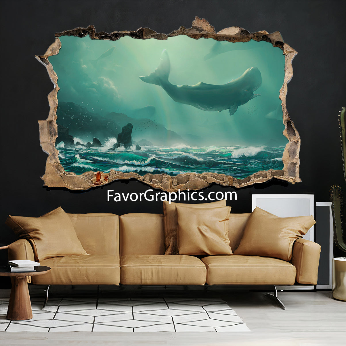 Whale Vinyl Wall Art Decal Sticker Poster Print Mural