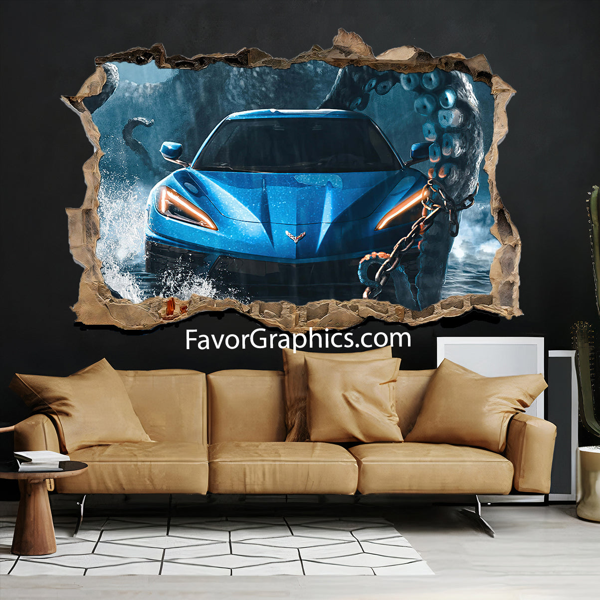 Chevrolet Corvette Vinyl Wall Art Decal Sticker Poster Print Mural