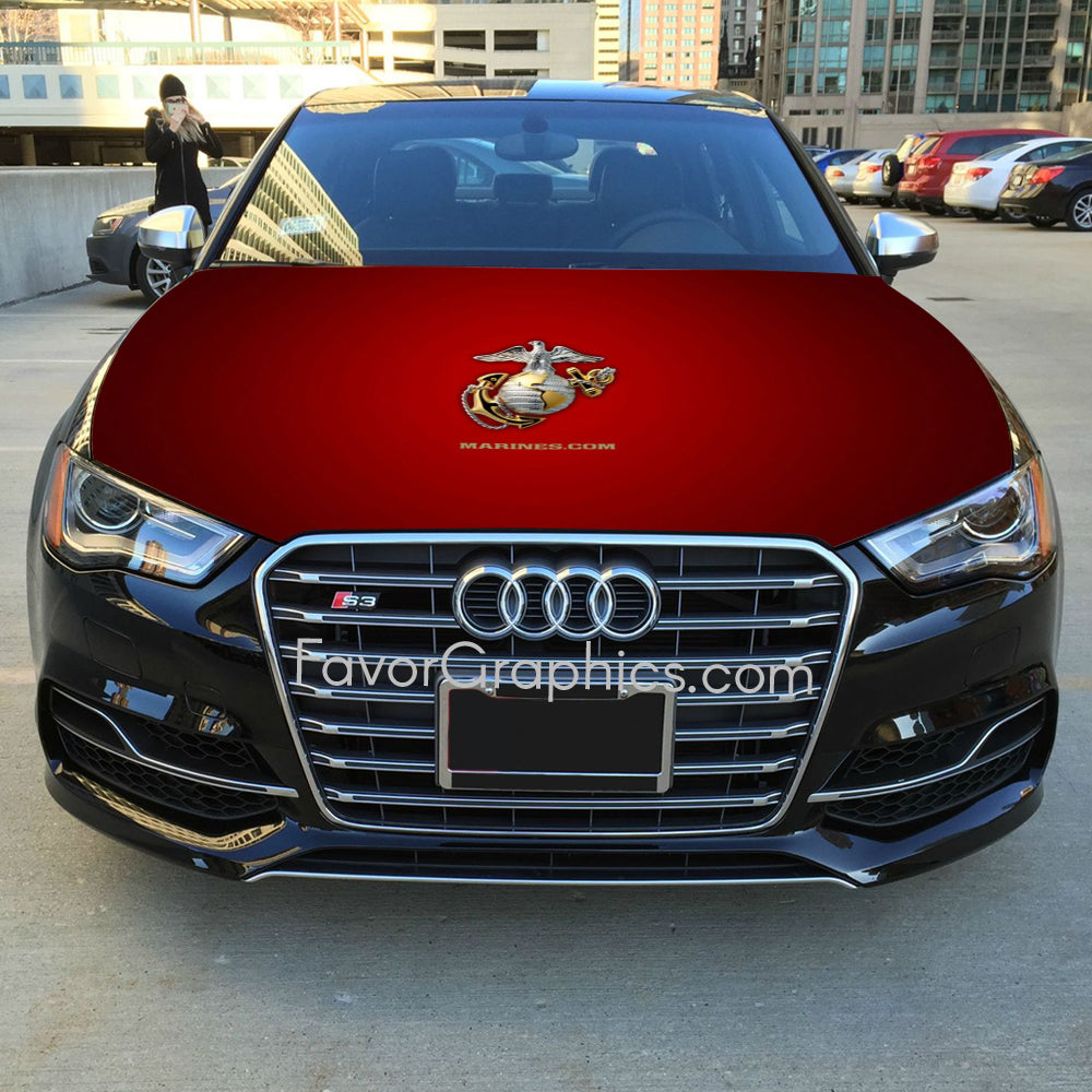 U.S. Marine Corps Itasha Car Vinyl Hood Wrap