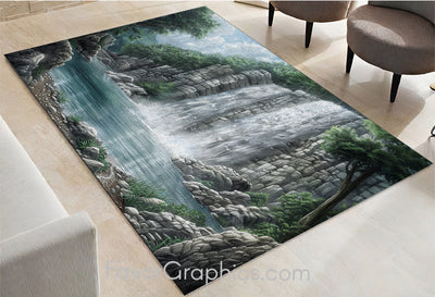 Waterfall Home Bedroom Decor Rug Carpet Mat