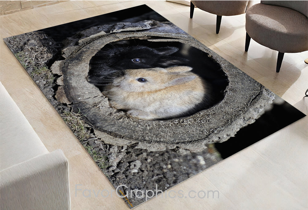 Rabbit Home Bedroom Decor Rug Carpet Mat