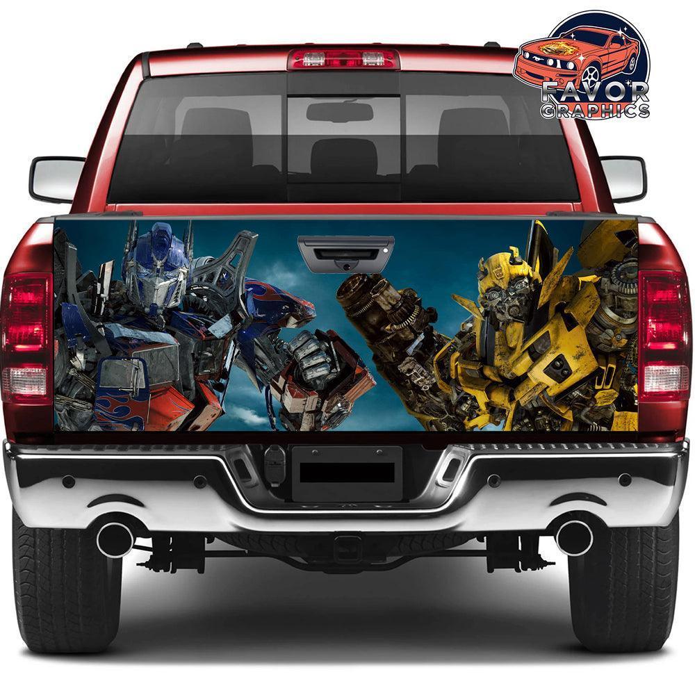 Transformers Wrapping Optimus Prime Transformers Tailgate Wraps For Trucks SUV Vinyl Wrap ...