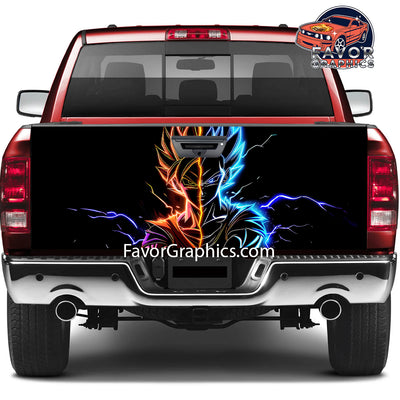 Goku Vegeta Tailgate Wraps For Trucks SUV Vinyl Wrap